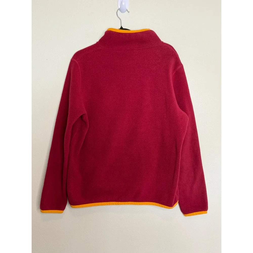 Cotopaxi Teca Fleece Pullover Berry Red Blue Colorblock Men's Large Snap Neck
